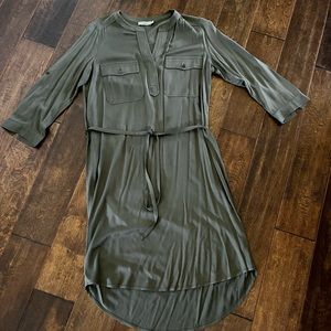 Olive green dress